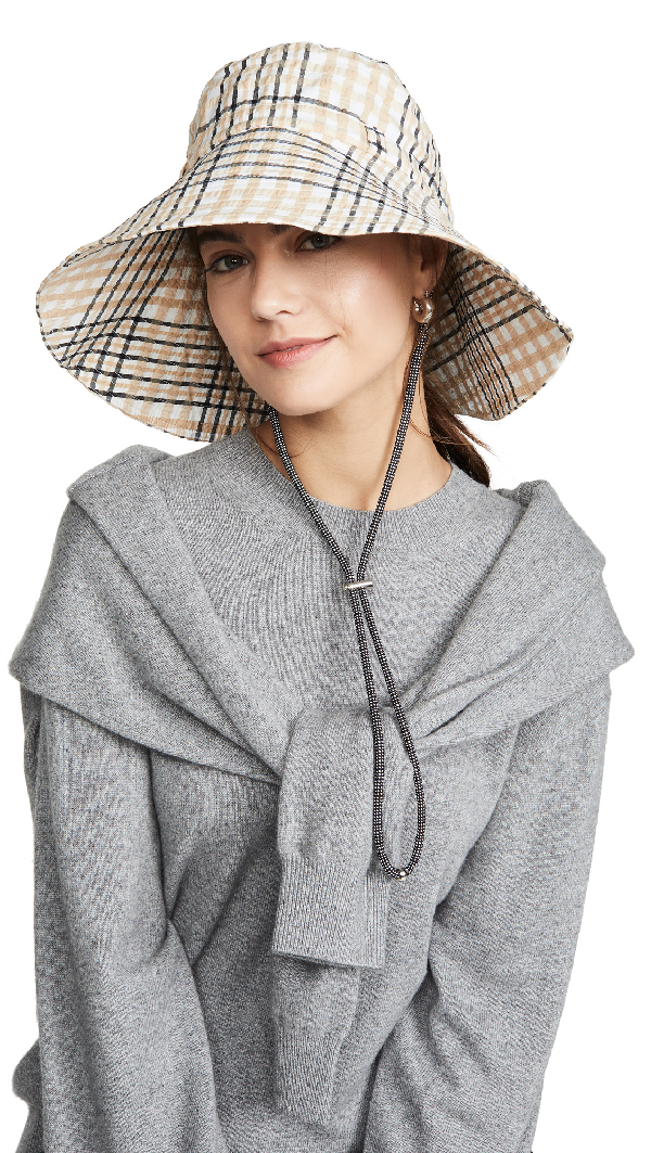 seersucker bucket hat
