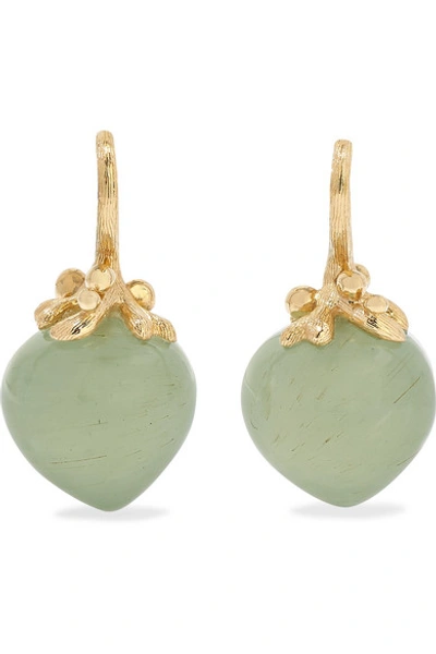 OLE LYNGGAARD COPENHAGEN Dew Drops 18-karat gold aquamarine earrings