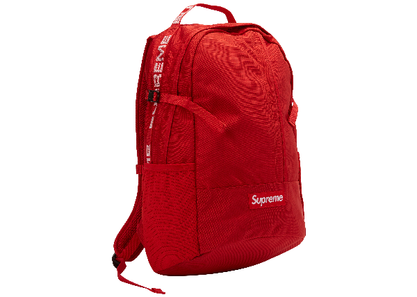 red supreme back pack