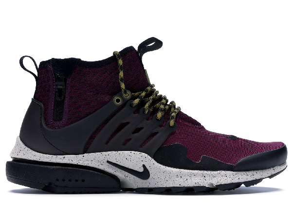 nike air presto mid utility bordeaux