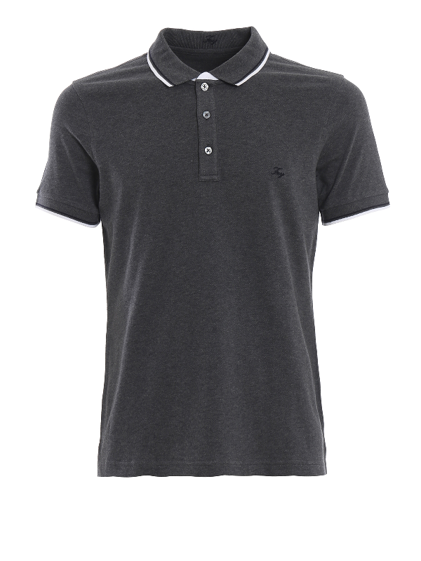 dark grey collar shirt