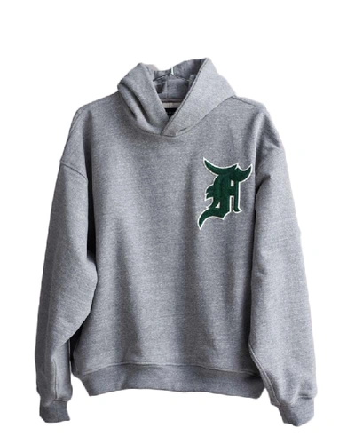 FEAR OF GOD  1987 EVERYDAY CREST EMBROIDERED HOODIE GREY