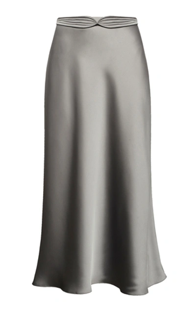 ANNA OCTOBER DIDO SATIN MIDI SKIRT