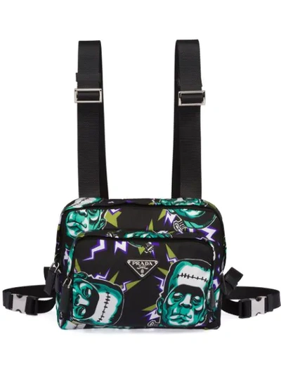 PRADA FRANKENSTEIN PRINT SHOULDER BAG