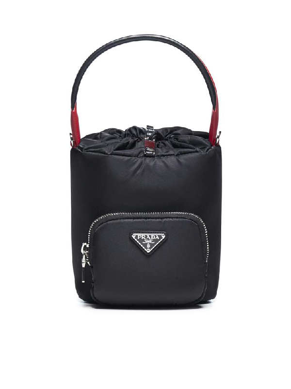 prada drawstring bucket bag