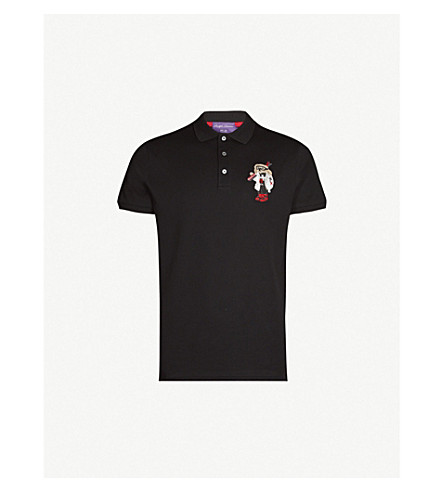 polo bear shirt black