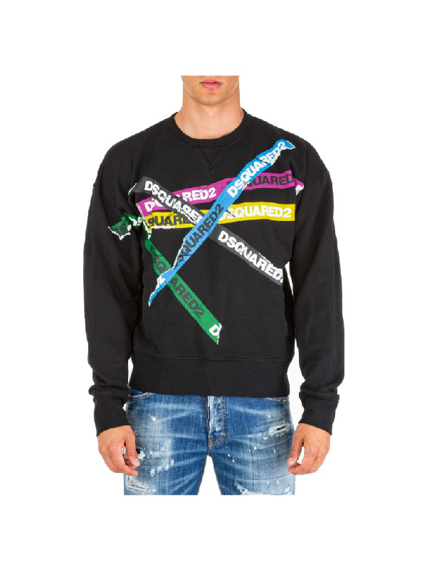 dsquared2 tape hoodie