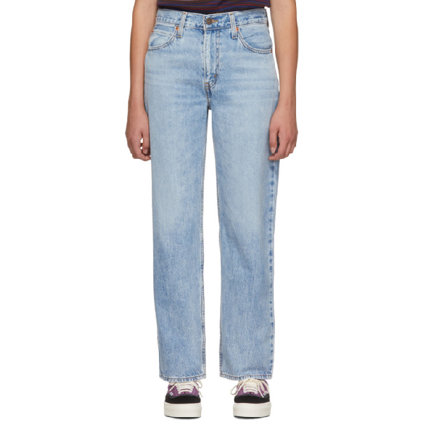 Shop Levi's Levis Blue Dad Jeans In Charlie Boy