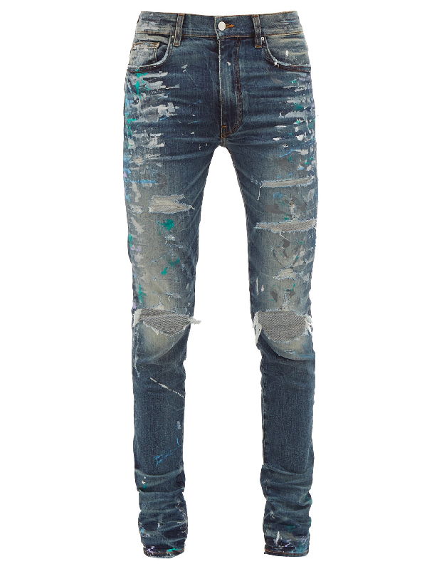 mike amiri paint jeans