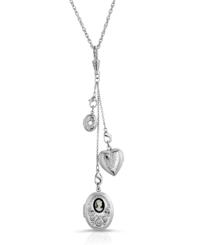 2028 CHARM HEART LOCKET NECKLACE