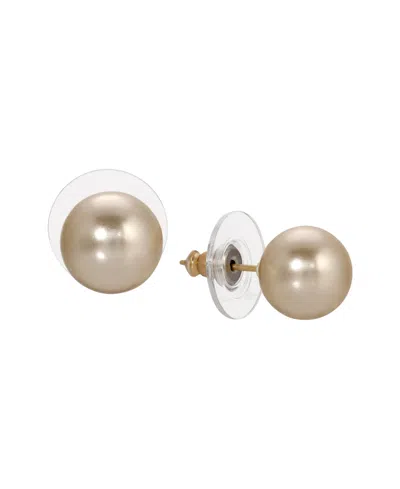 2028 FAUX CULTIVATED PEARL STUD EARRINGS