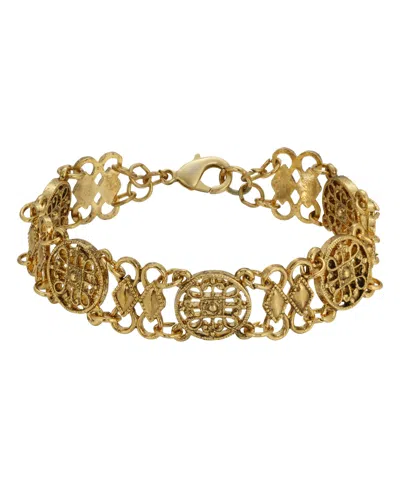 2028 MULTI-LOOP ROUND FILIGREE BRACELET