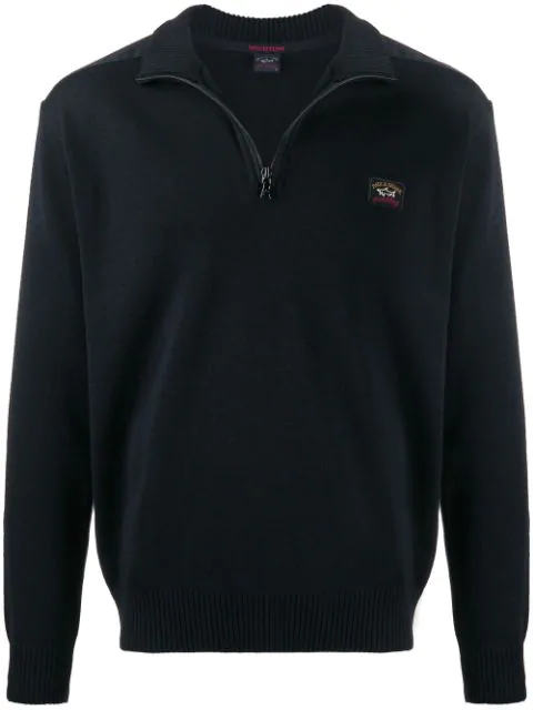 paul and shark half zip sweatshirt