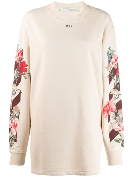 off white flower crewneck