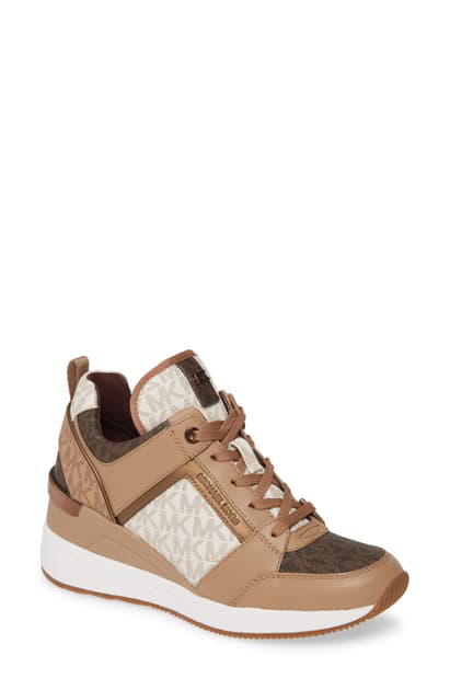 michael kors georgie wedge sneaker