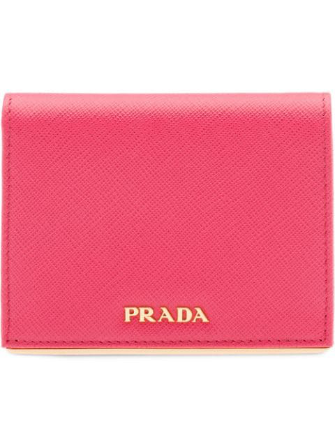 prada small wallet pink
