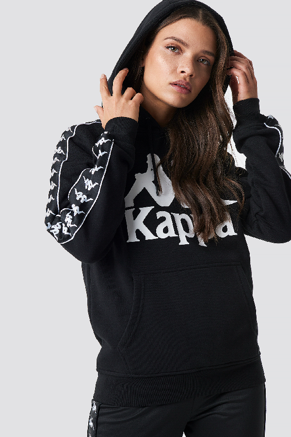 kappa black and white sweater