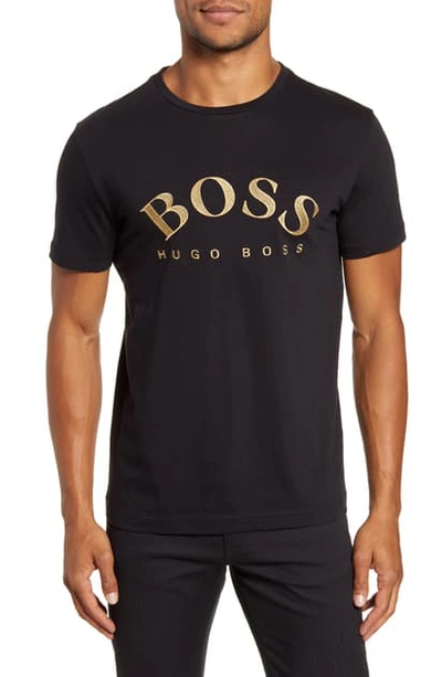 HUGO BOSS EMBROIDERED LOGO T-SHIRT