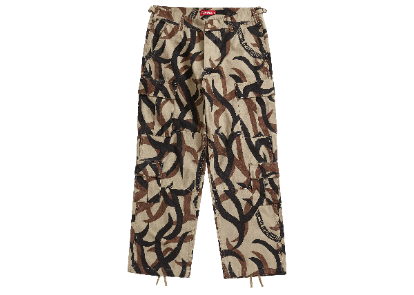 supreme camo cargo pants