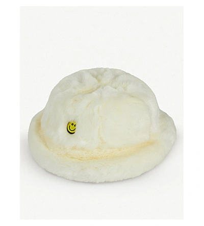 KIRIN PEGGY GOU SMILE FAUX-FUR BUCKET HAT