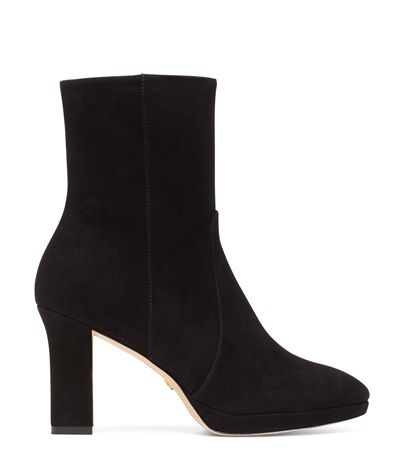 stuart weitzman snap suede block heel tall boots