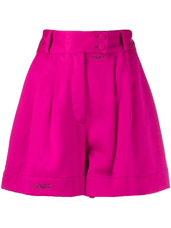 fuschia pink shorts