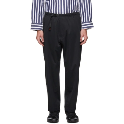 Shop N.hoolywood Black Gramicci Edition Tapered 3-layer Trousers