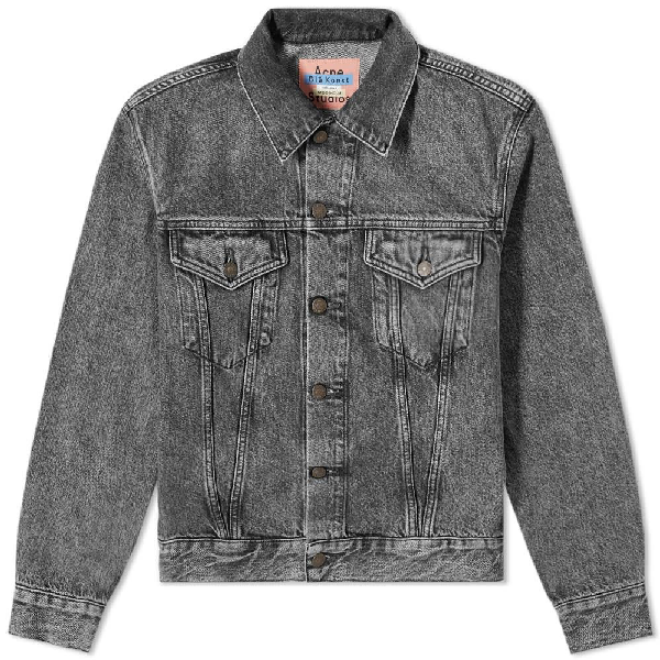 acne black denim jacket