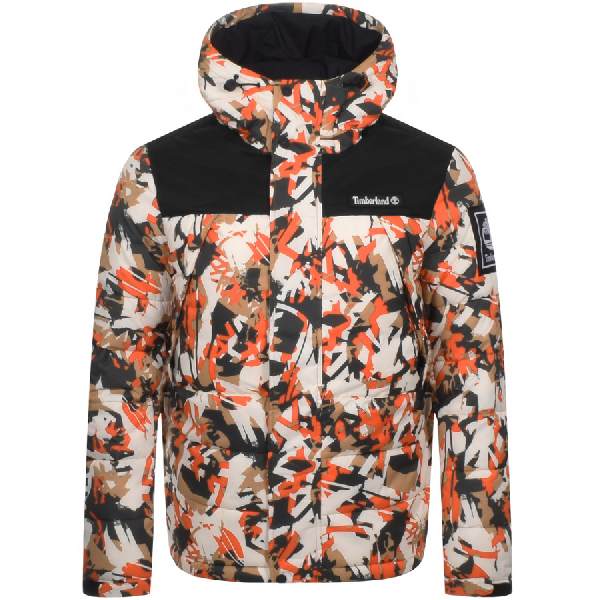 timberland camo puffer jacket