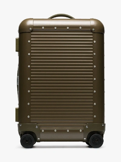 FPM - FABBRICA PELLETTERIE MILANO BY NICK WOOSTER GREEN BANK SPINNER 53 CABIN SUITCASE