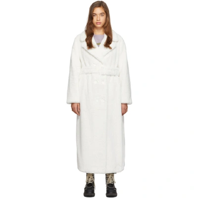 STAND STUDIO STAND STUDIO WHITE LONG FAUSTINE COAT