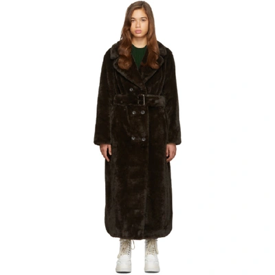 STAND STUDIO STAND STUDIO BROWN FAUSTINE LONG COAT