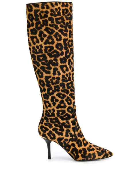 michael kors leopard print boots