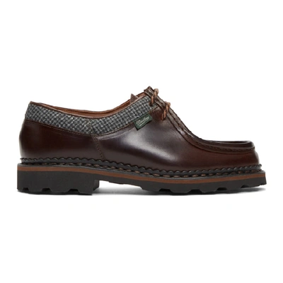 Ermenegildo Zegna Brown Paraboot Edition Michael Derbys