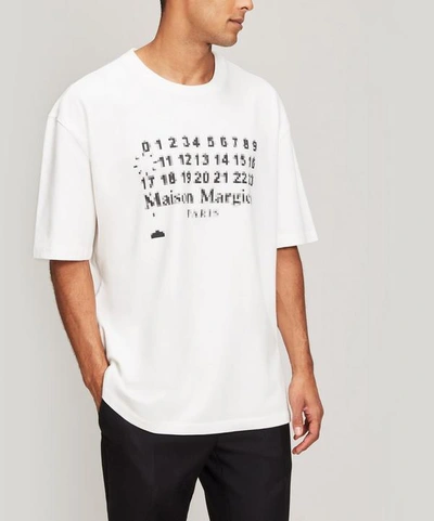 MAISON MARGIELA BLUR NUMBERS OVERSIZED T-SHIRT