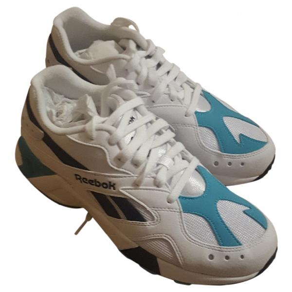 reebok white leather trainers
