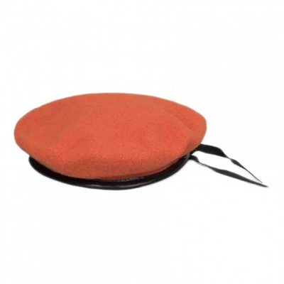 GOSHA RUBCHINSKIY ORANGE WOOL HAT & PULL ON HAT