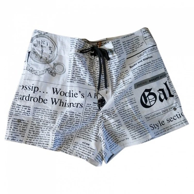 JOHN GALLIANO WHITE SWIMWEAR