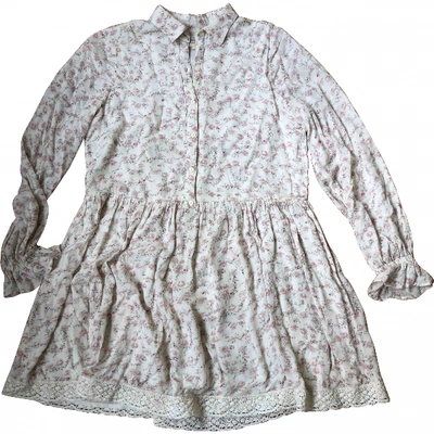 POLO RALPH LAUREN ECRU COTTON DRESS