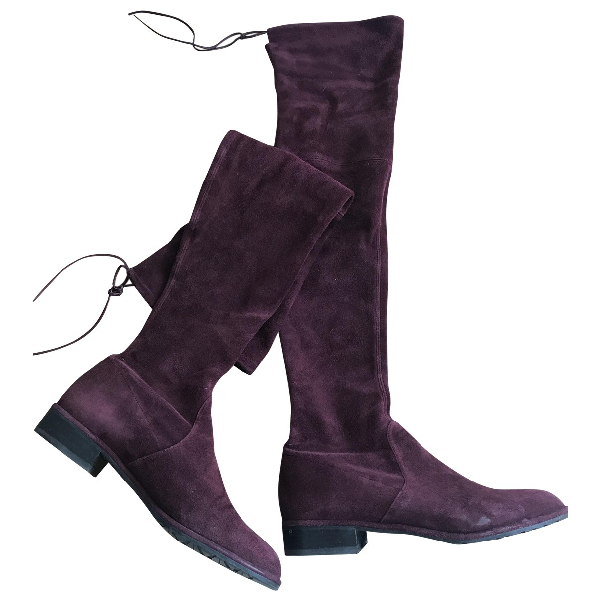 stuart weitzman burgundy boots