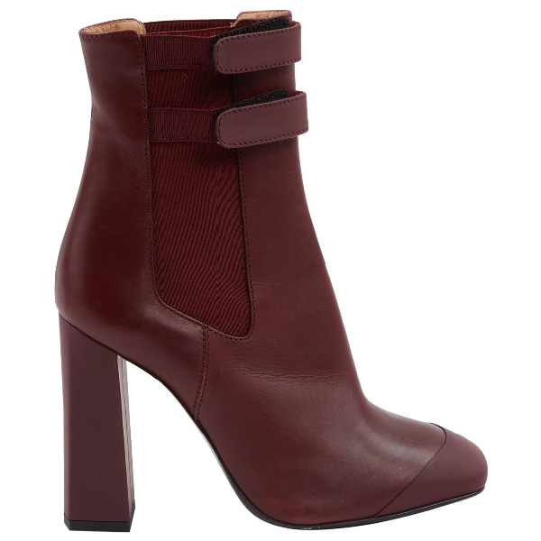 tommy hilfiger burgundy boots