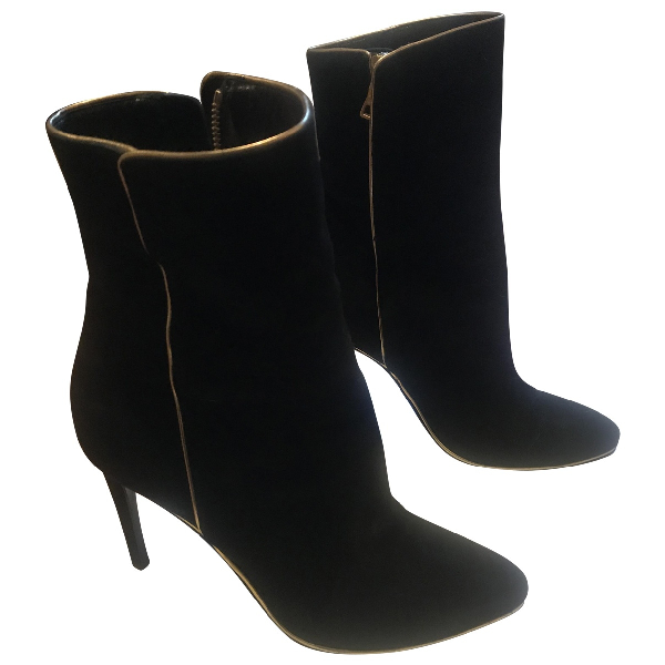 balmain suede ankle boots