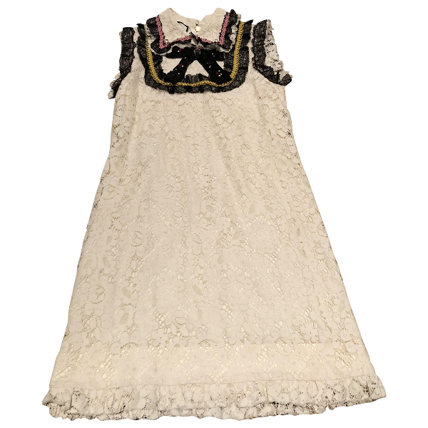 gucci white lace dress