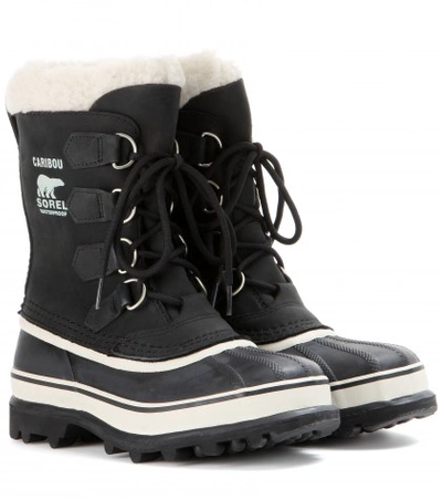 SOREL Caribou Leather And Rubber Boots
