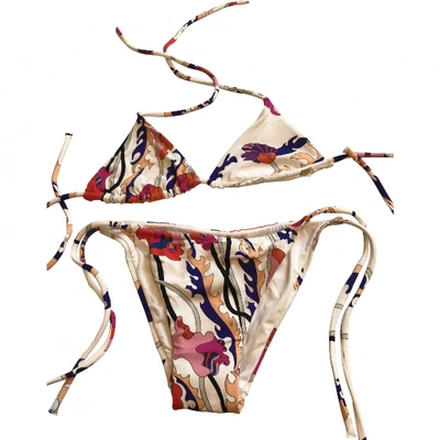 PUCCI MULTICOLOUR COTTON - ELASTHANE SWIMWEAR