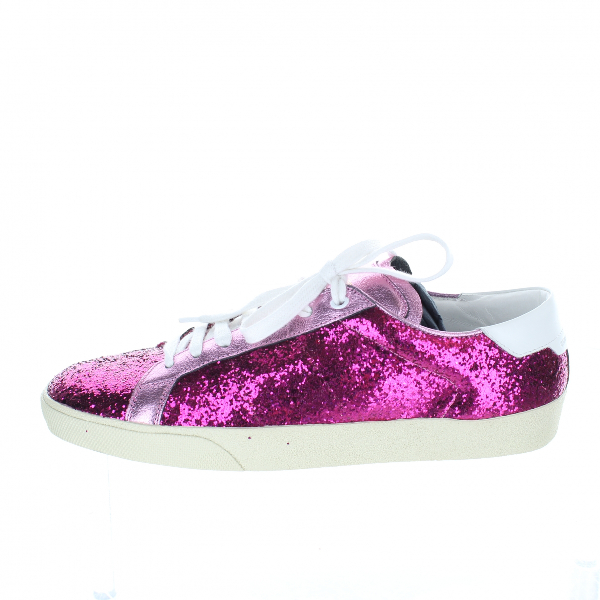 pink glitter trainers