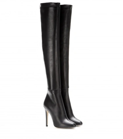 JIMMY CHOO Turner Leather Over-The-Knee Boots
