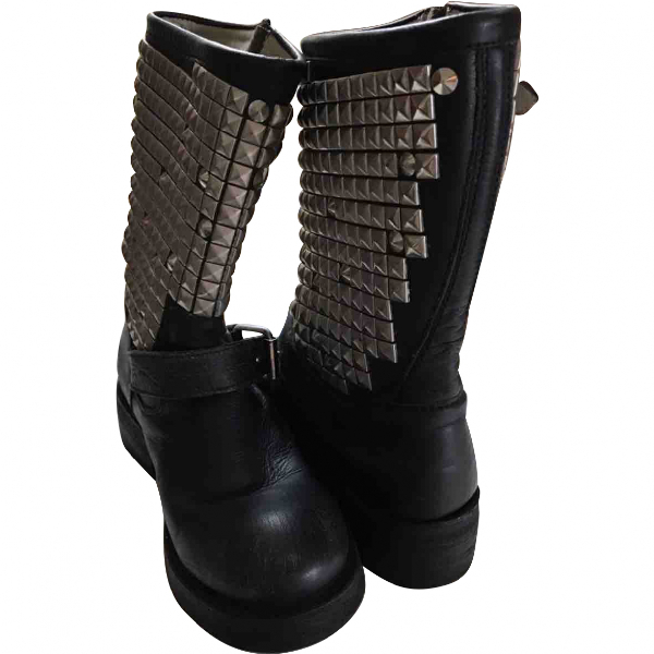 ash black ankle boots