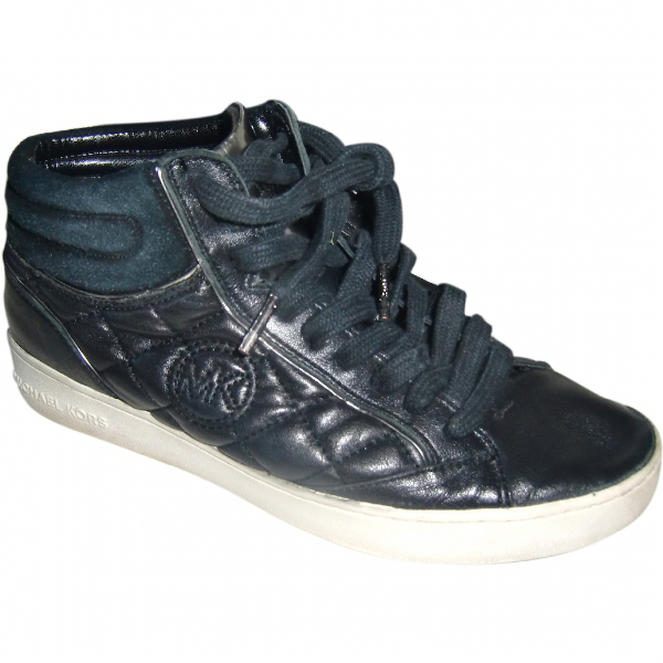 black leather trainers size 7
