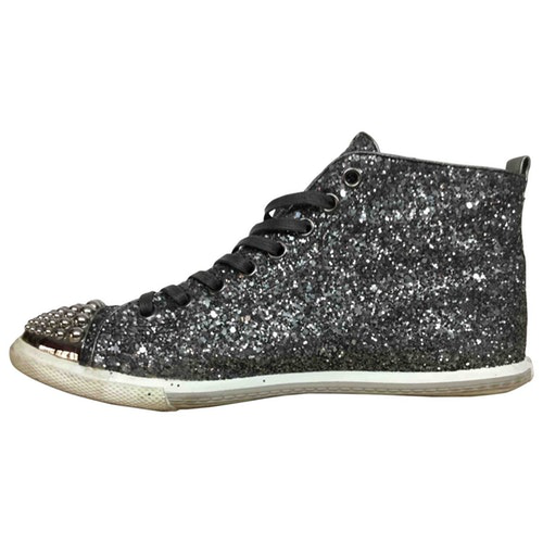 black sparkly trainers womens